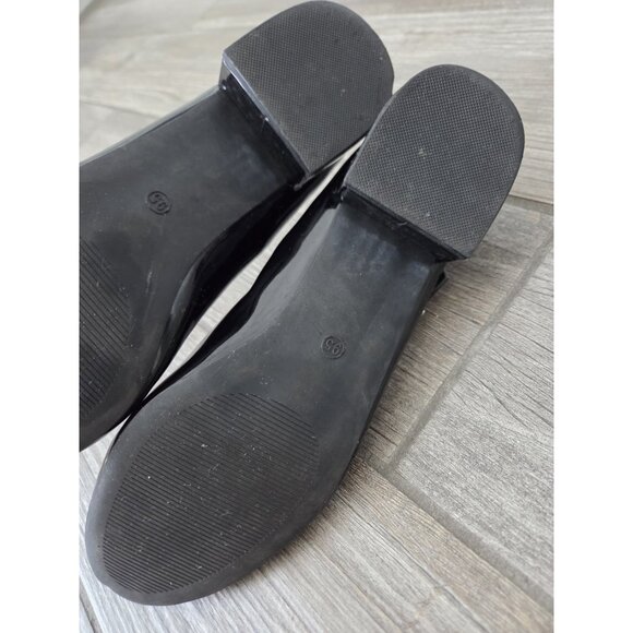 Madden Girl Patent Faux Leather Mary Jane Flats Sz 9.5. Refer To Pix For Scratch - Picture 8 of 9